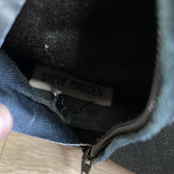 Steve Madden Black Suede Tyga Boots - Picture 13 of 14